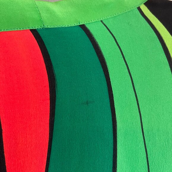 Vintage Yolanda Lorente Hand Painted 100% Silk Open Duster/Kimono Wrap Coverup L - Picture 9 of 10